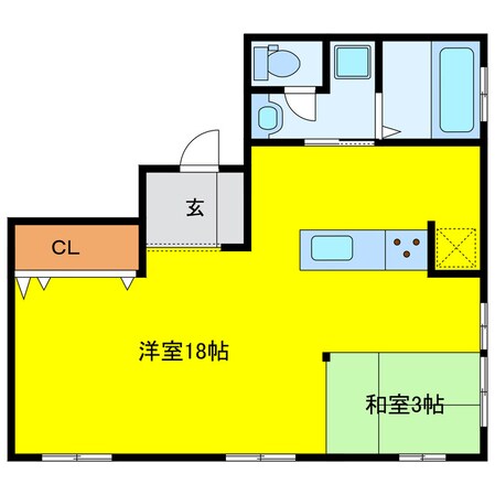 翔ひがしかわての物件間取画像